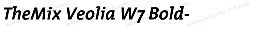 TheMix Veolia W7 Bold字体转换
